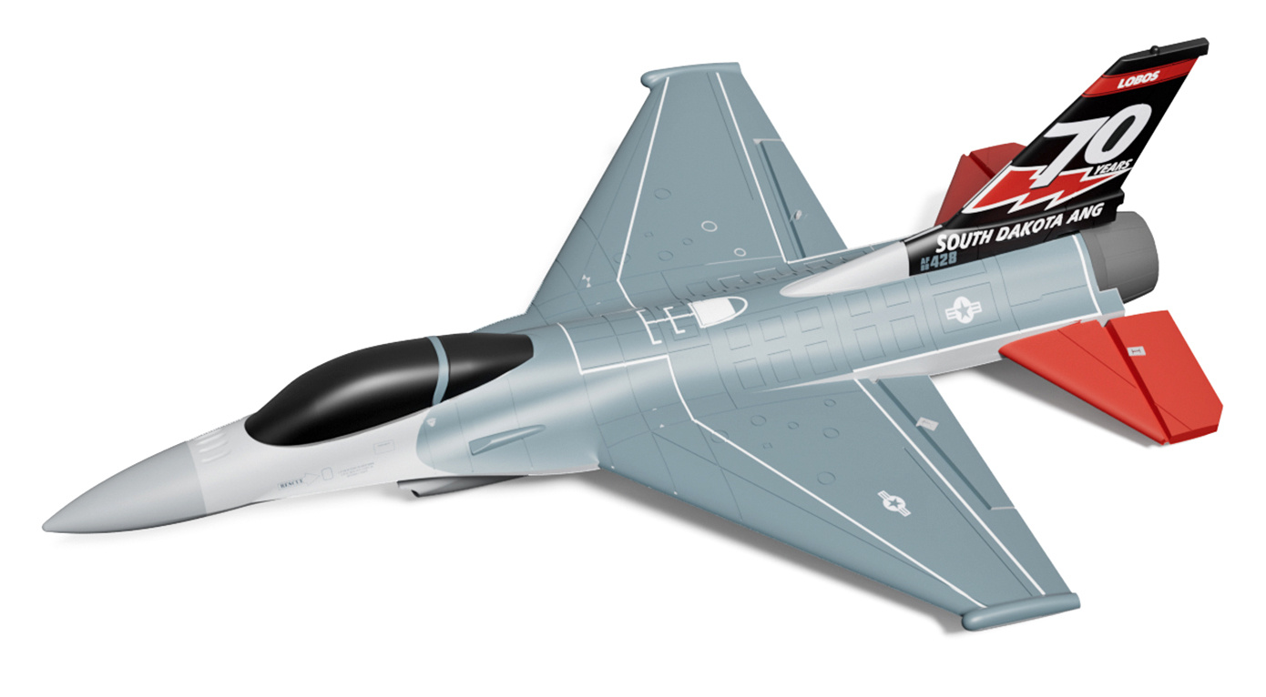 Volantex F16 Fighting Falcon Gyro Borstlös 4-Kanaler 340mm RTF