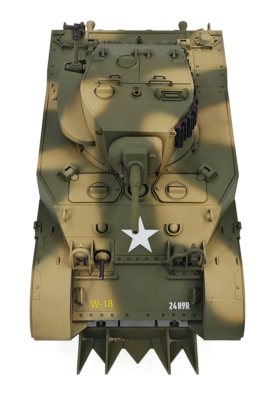 Racent M5A1 Stuart RC Stridsvagn 1/16 Gul