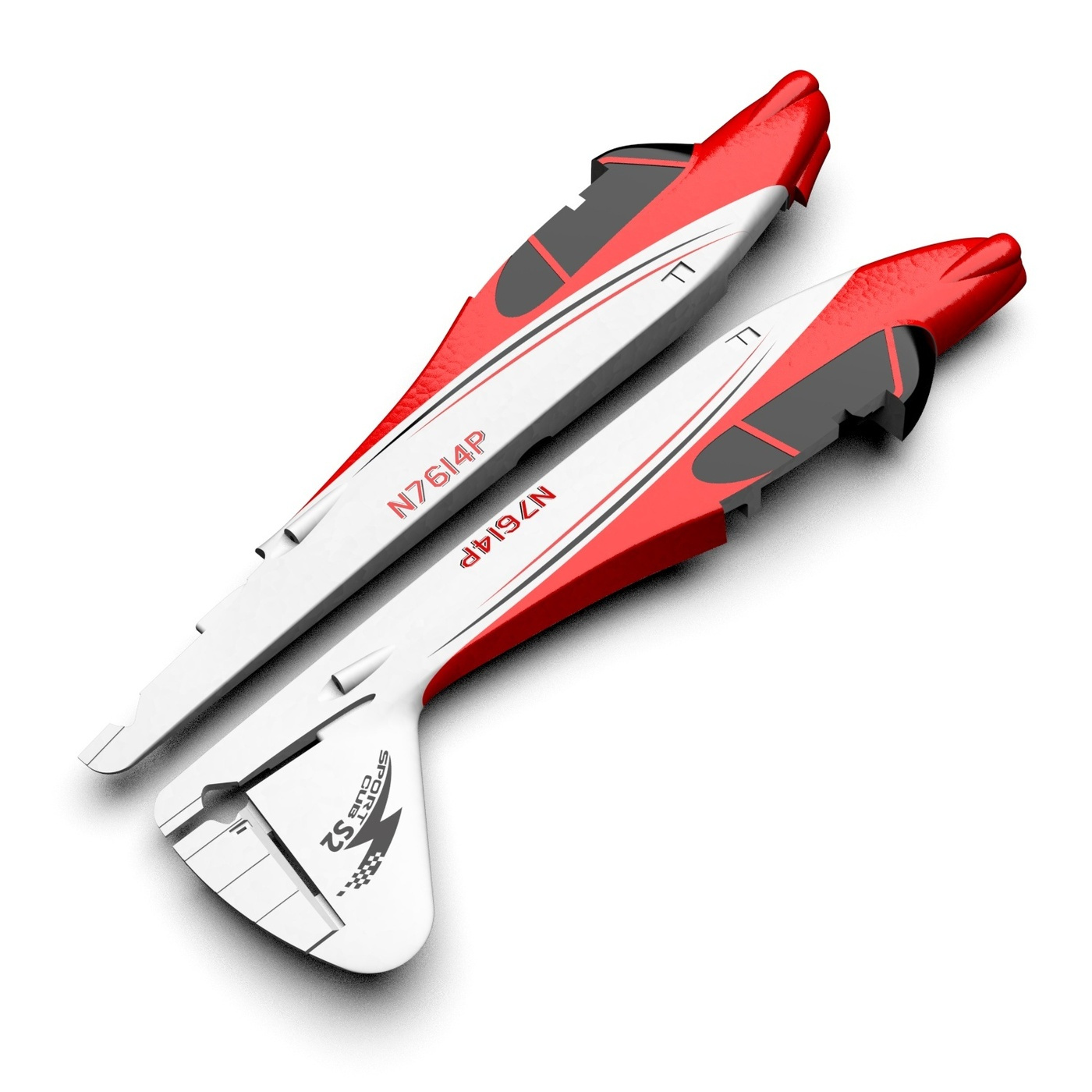 Volantex Kropp Sport Cub 500 Röd