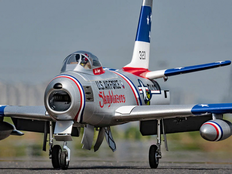 F-86 Sabre Skyblazer 122cm (80mm Fläkt) PNP Blå