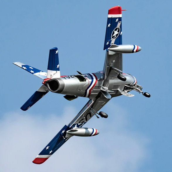 F-86 Sabre Skyblazer 122cm (80mm Fläkt) PNP Blå