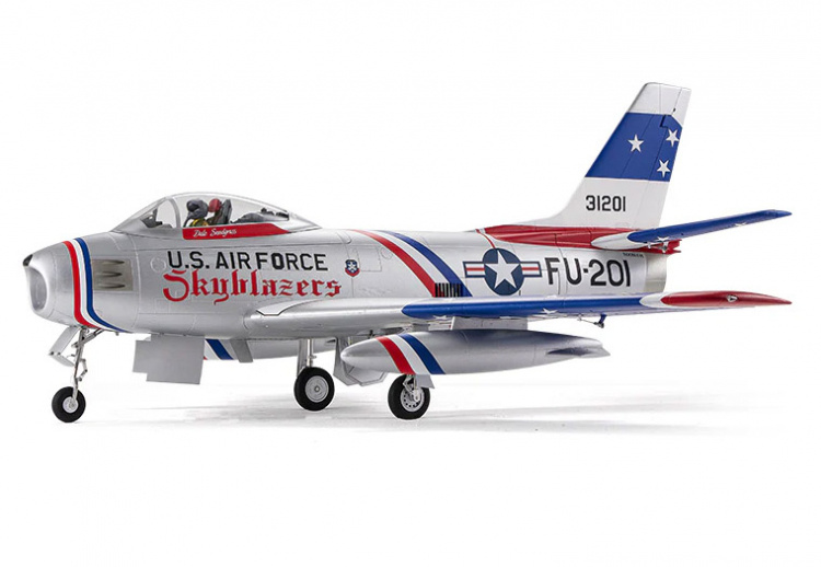F-86 Sabre Skyblazer 122cm (80mm Fläkt) PNP Blå