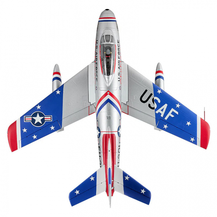 F-86 Sabre Skyblazer 122cm (80mm Fläkt) PNP Blå