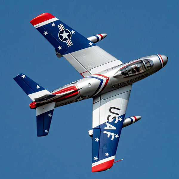 F-86 Sabre Skyblazer 122cm (80mm Fläkt) PNP Blå