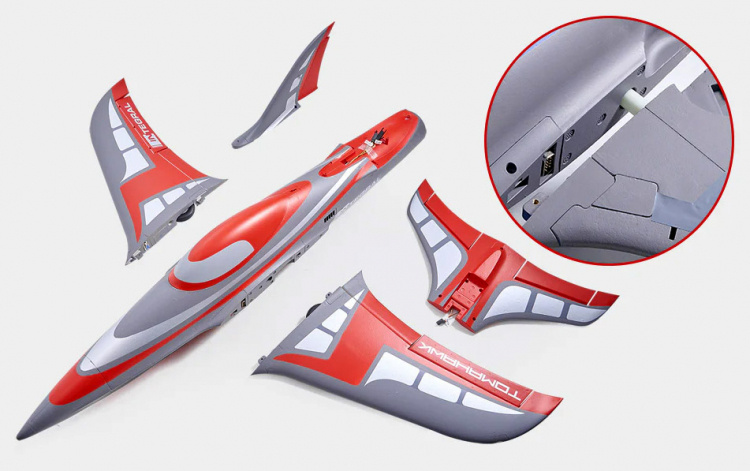 FMS EDF Integral (80mm Fläkt) PNP Röd