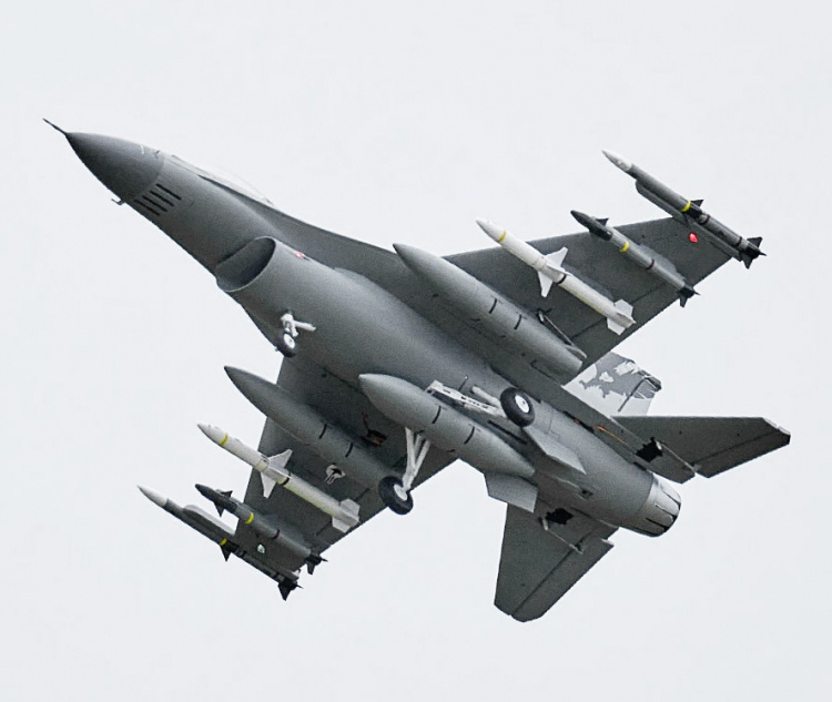 FMS F-16 Fighting Falcon EDF 64mm PNP Grå