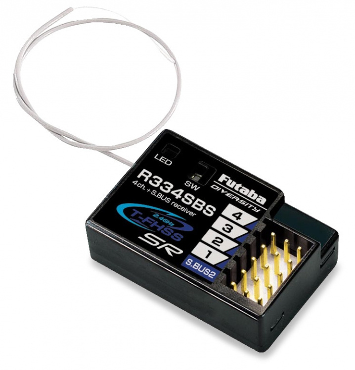 Futaba T4PM-Plus Rattradio T-FHSS, R334SBS
