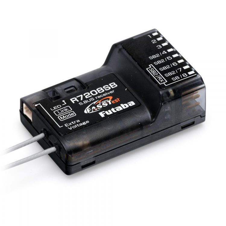 Futaba T16IZ-SUPER Radio Mode-2, R7208SB, FASSTest, T-FHSS, S-FHSS