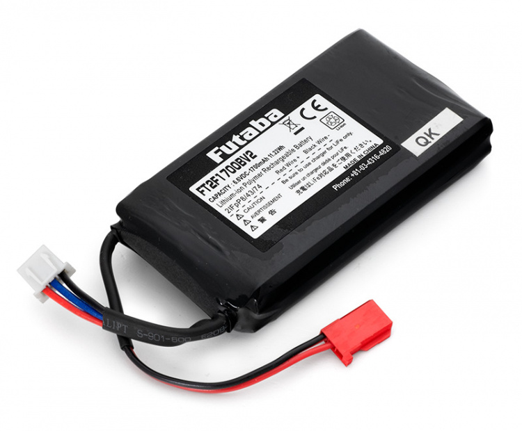 Futaba Sändarbatteri LiFe 6.6V 1700mAh FT2F1700BV2