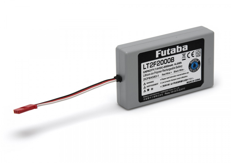 Futaba Sändarbatteri LiPo 7.4V 2000mAh T10PX, T16iZS (LT2F2000B)