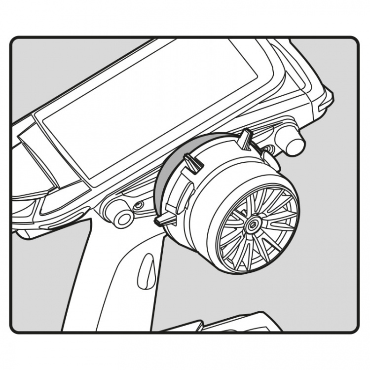 Futaba T10PX Ratt Adapter APA vinklad 5 grader
