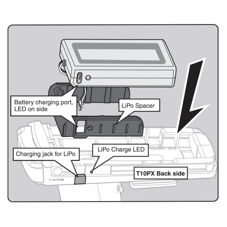 Futaba Batteridistans LT2F2000B T10PX