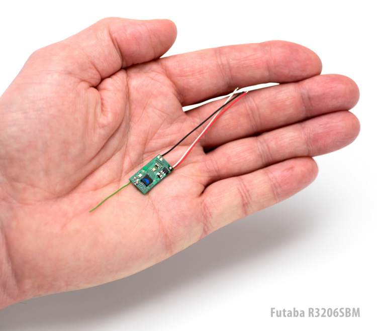 Futaba Mottagare R3206SBM Mikro 6K T-FHSS För inomhusflyg