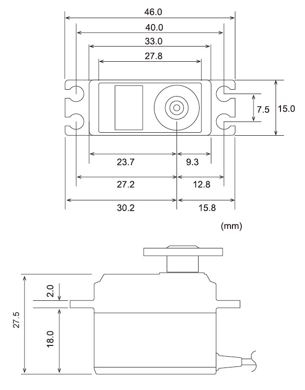 Futaba S-A401 Flygservo 5.7kg 0.10s HV S.BUS