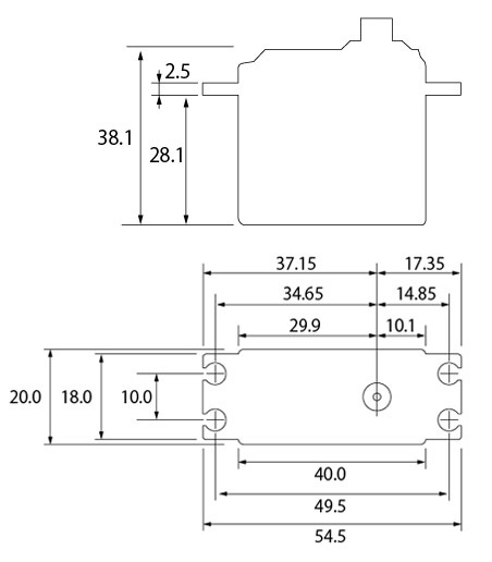 Futaba S-C300 Bilservo 9.6kg 0.12s HV S.BUS2