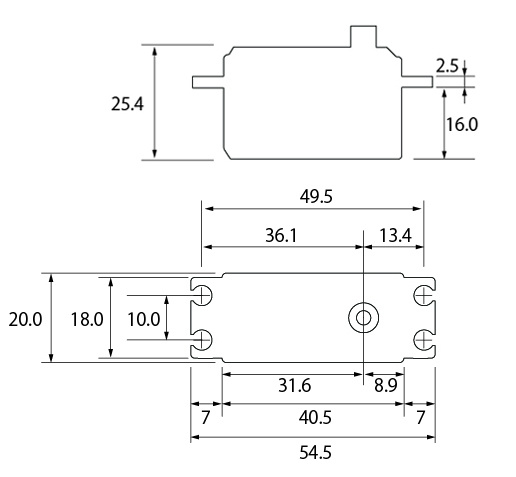Futaba S-C400 Bilservo 8kg 0.08s HV S.BUS2