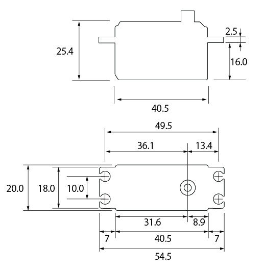 Futaba S-CD400 Bilservo drift 8kg 0.08s HV S.BUS