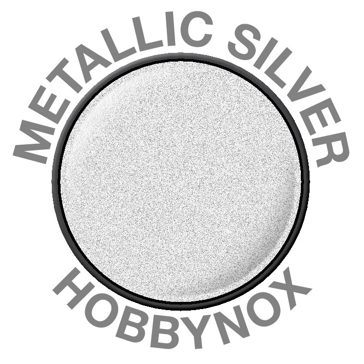 Hobbynox Metallic Silver R/C Racing Spray Färg 150 ml