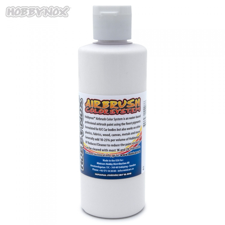 Hobbynox Airbrush Color Solid Vit 120 ml