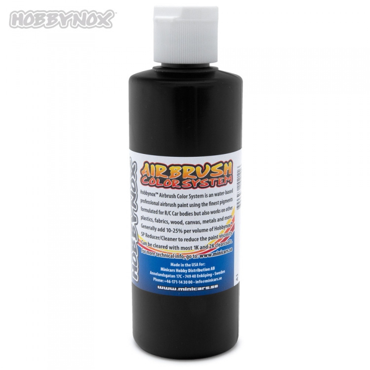 Hobbynox Airbrush Color Solid Svart 120 ml