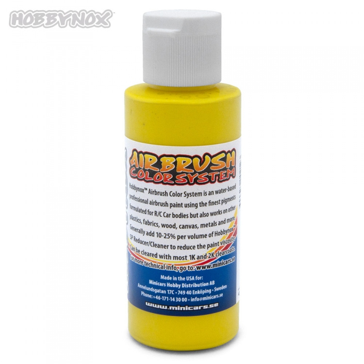 Hobbynox Airbrush Color Solid Gul 60ml