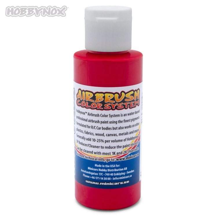 Hobbynox Airbrush Color Solid Röd 60ml