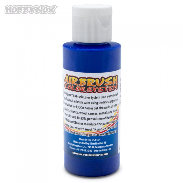 Hobbynox Airbrush Color Transparent Blå 60ml