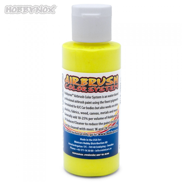 Hobbynox Airbrush Color Neon Gul 60ml
