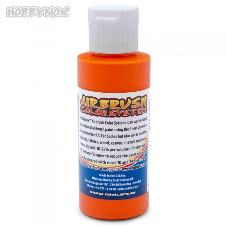 Hobbynox Airbrush Color Neon Flame Orange 60ml