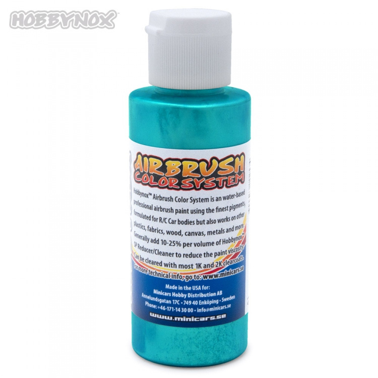 Hobbynox Airbrush Color Iridescent Teal Grön 60ml