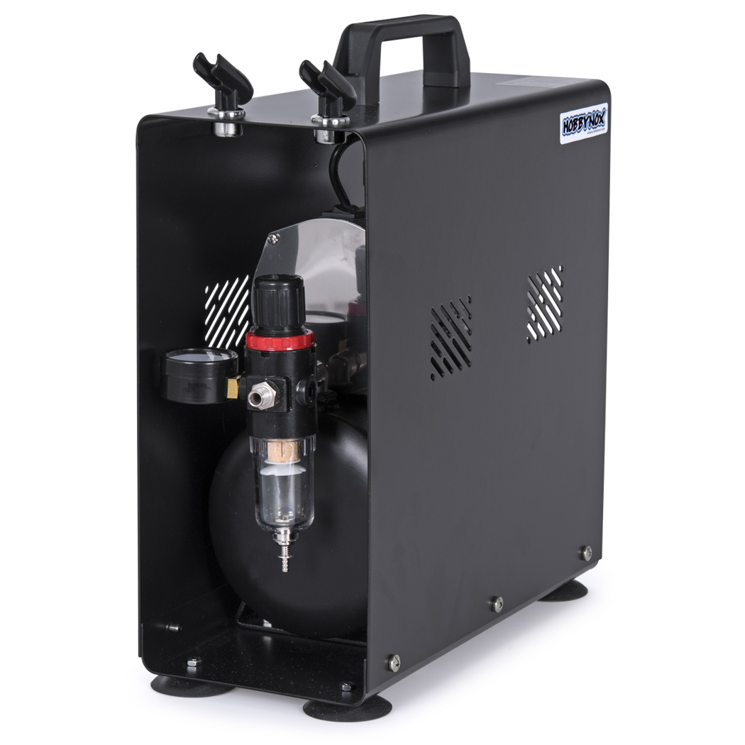 Hobbynox Airbrush Kompressor 1/6HP med 3L Tank (0-4BAR)