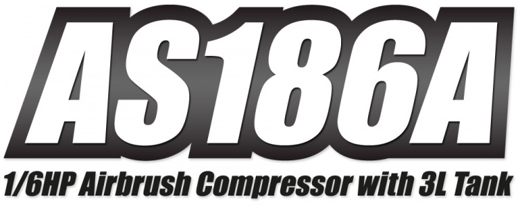 Hobbynox Airbrush Kompressor 1/6HP med 3L Tank (0-4BAR)