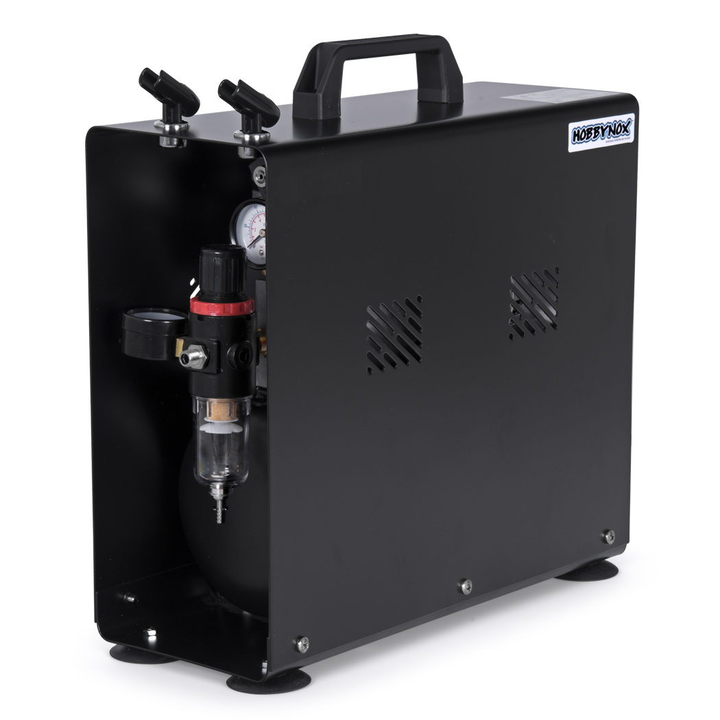 Hobbynox Airbrush Kompressor 1/4HP med 3.5L Tank (0-6BAR)