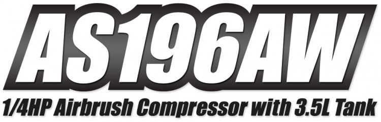 Hobbynox Airbrush Kompressor 1/4HP med 3.5L Tank (0-6BAR)