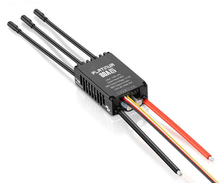 Hobbywing Platinum 80A V5 3-8S SBEC Fartreglage