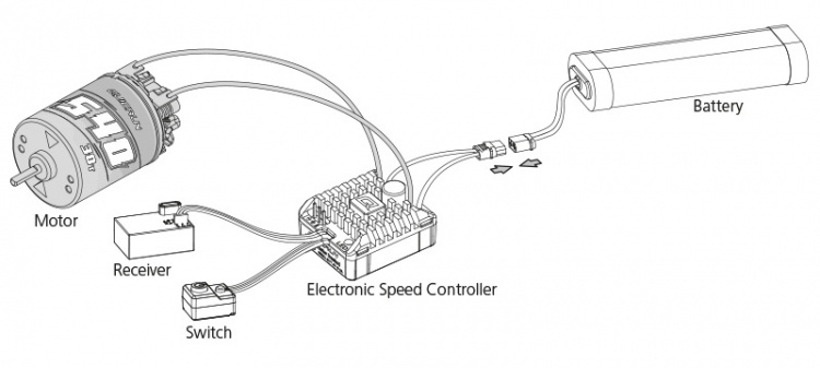 Hobbywing Motor QuicRun Borstad 540 40T