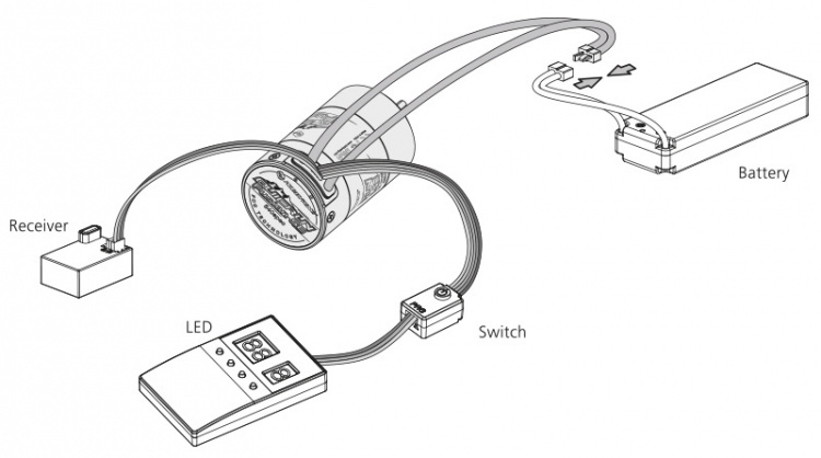 Hobbywing QuicRun Fusion SE 1200kV med Integrerad ESC 40A