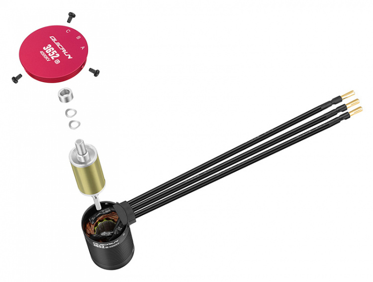 Hobbywing Motor QuicRun 3660SL 3150kV G2 Sensorlös 1/10 (5mm Axel)