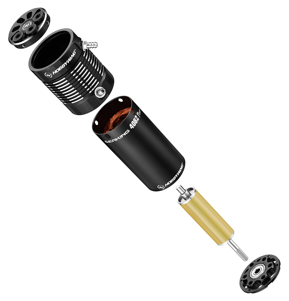 Motor Seaking 4082SL 2100kV Black V2 Båt 3-6S