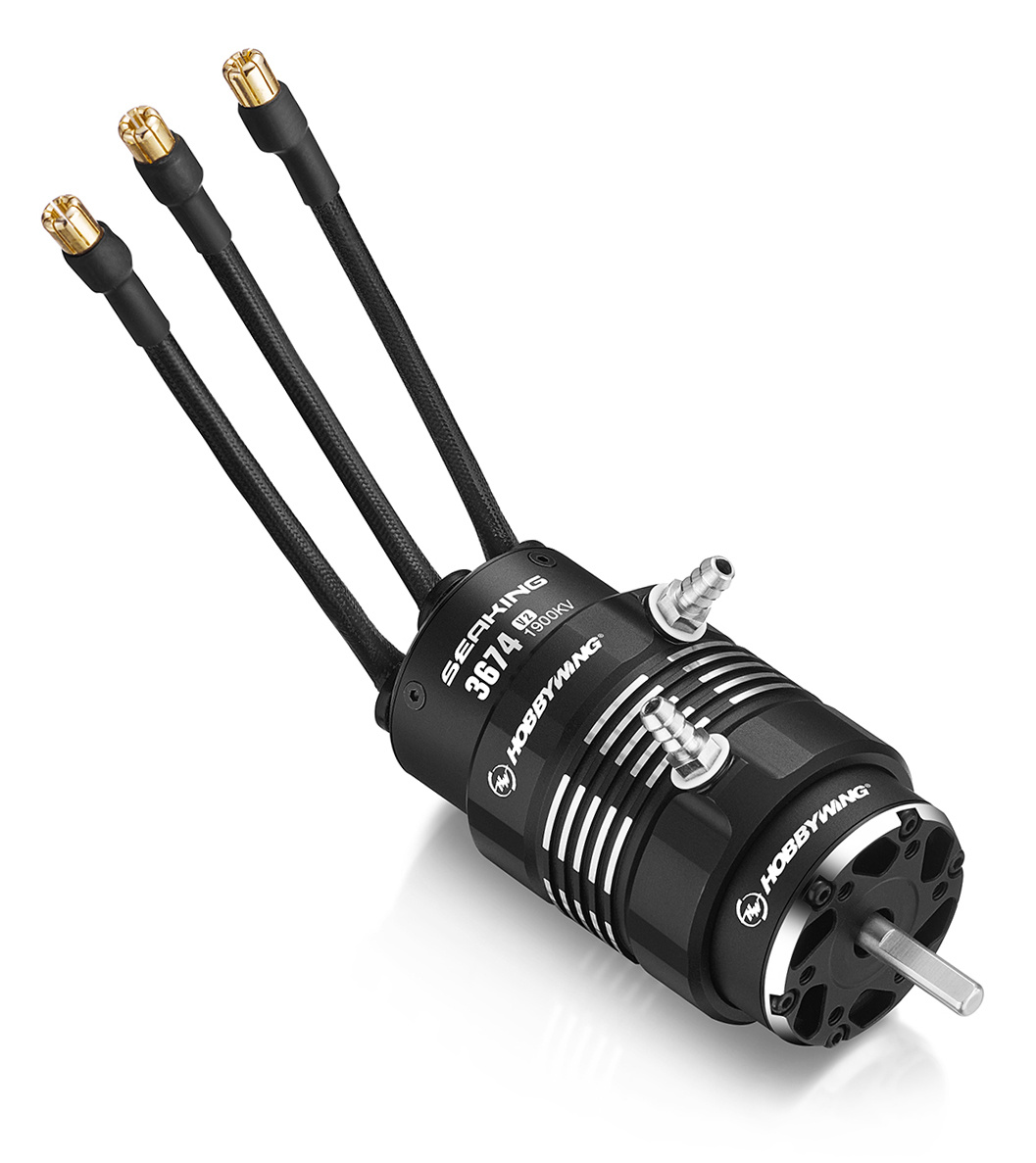 Motor Seaking 3674SL 1900kV Black V2 Båt 2-6S