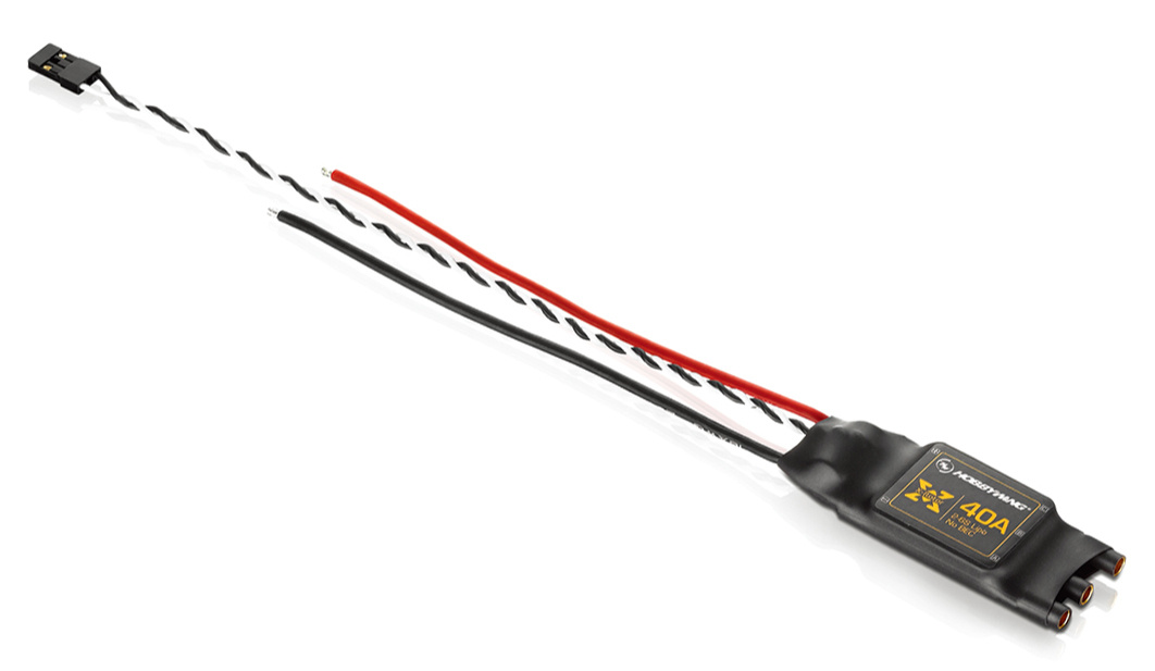 Hobbywing XRotor 40A Fartreglage 3-6S 3.5mm Kontakter (utan Kablar) Multirotor