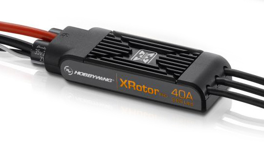 Hobbywing XRotor Pro 40A Fartreglage 3-6S 3.5mm Kontakter Multirotor (2)