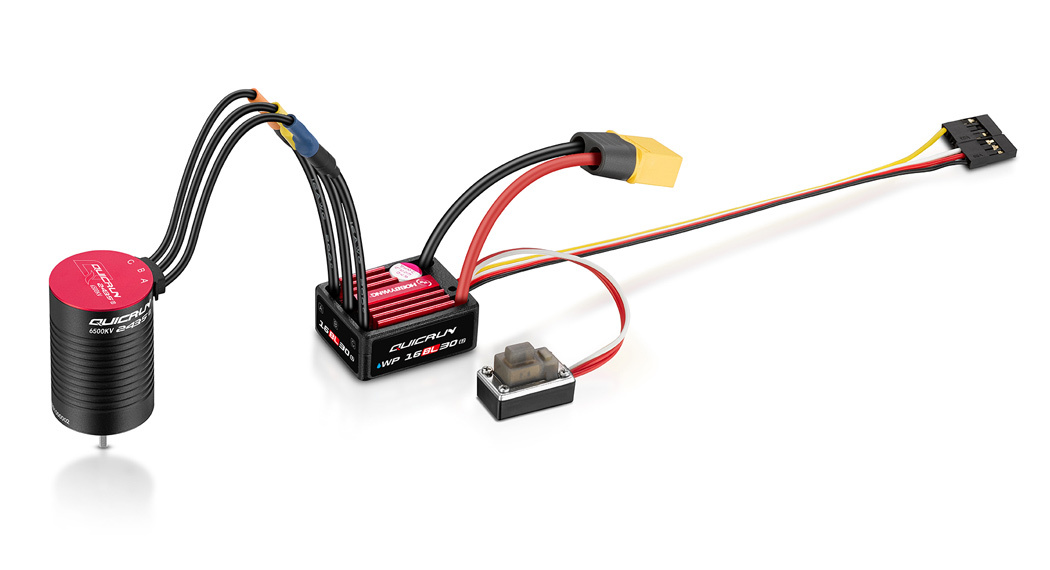 Hobbywing QuicRun Combo WP 16BL30 G2 - 2435SL 4500kV G3 1/16