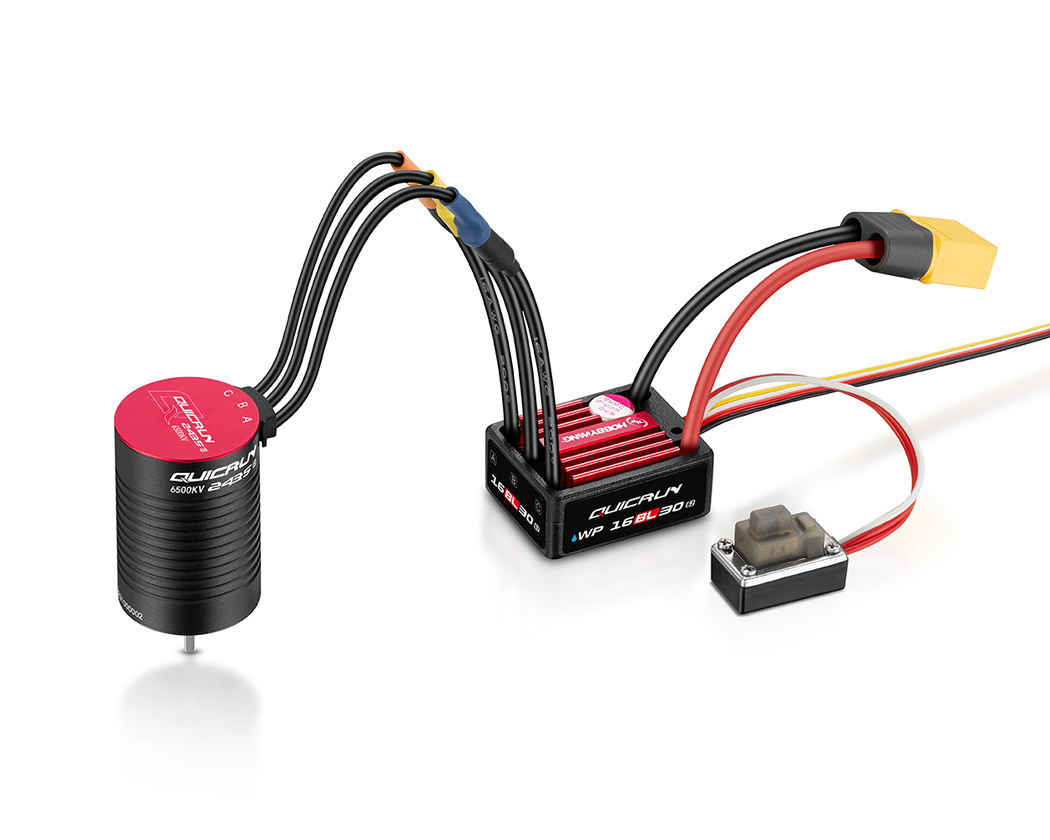 Hobbywing QuicRun Combo WP 16BL30 G2 - 2435SL 6500kV G3 1/16