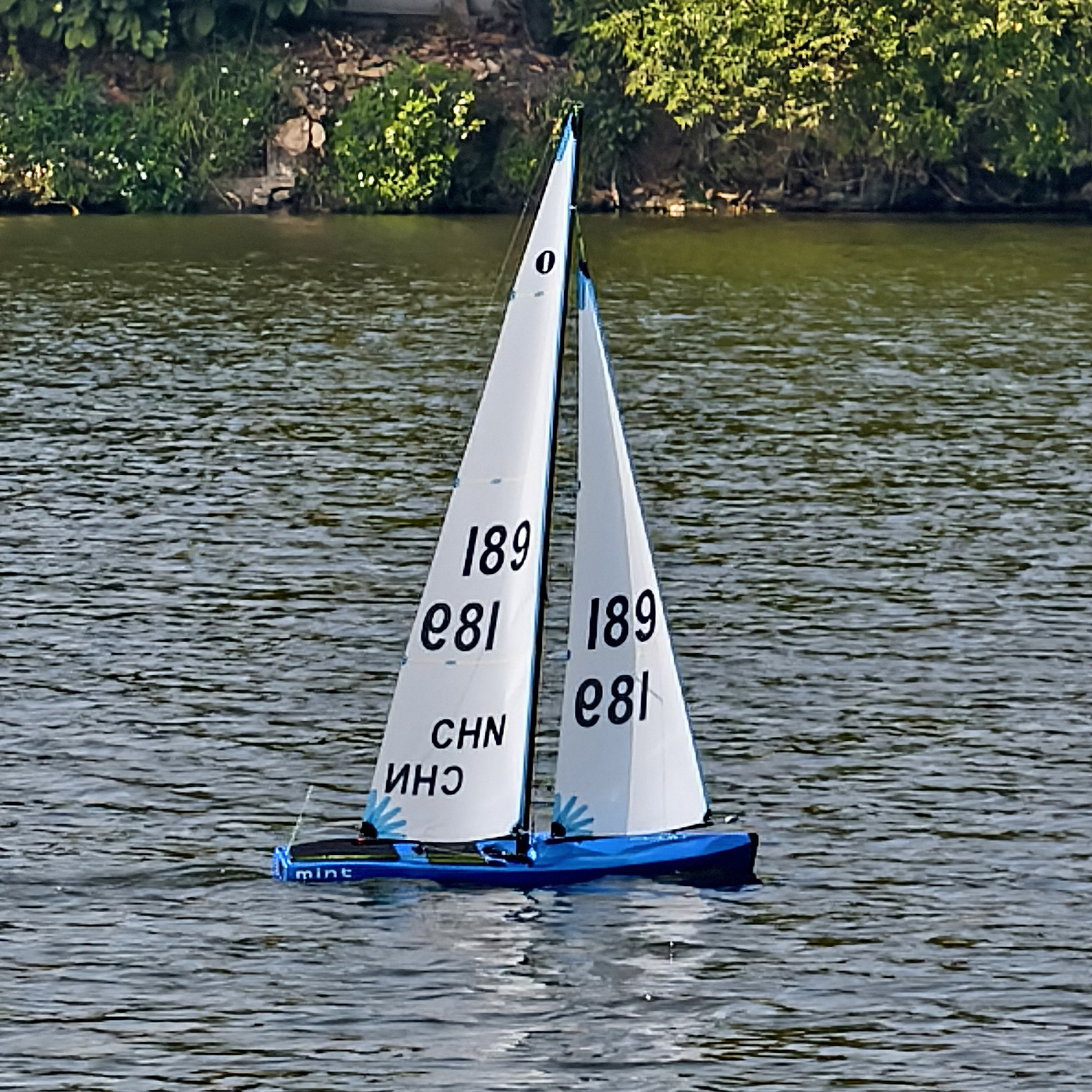Joysway Segelbåt Mint IOM PNP Pearl Blå