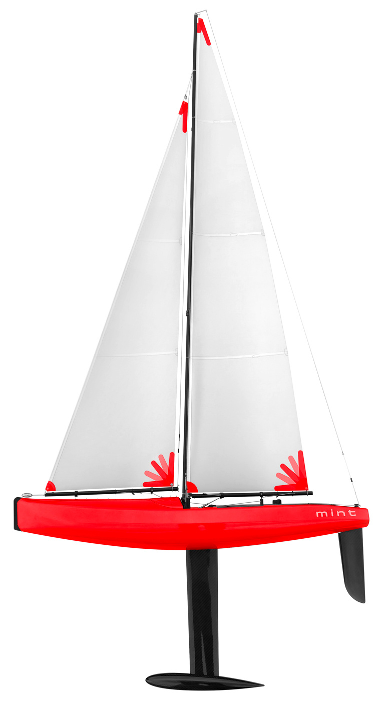 Joysway Segelbåt Mint IOM PNP Pearl Röd