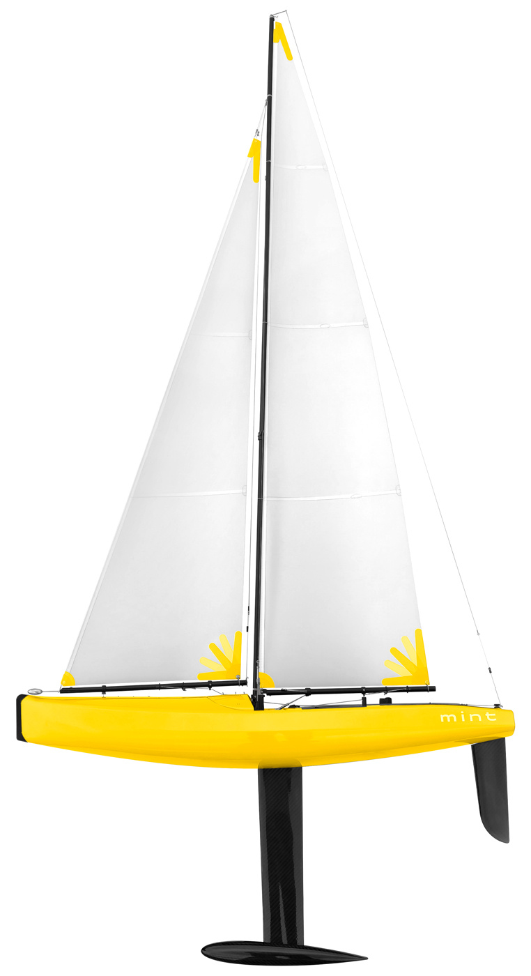 Joysway Segelbåt Mint IOM PNP Pearl Gul