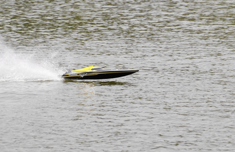 Joysway Alpha 1000 mm Borstlös V-båt ARTR Röd