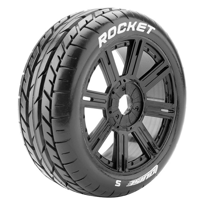 Däck & Fälg B-ROCKET 1/8 Buggy Soft Svart (2)*