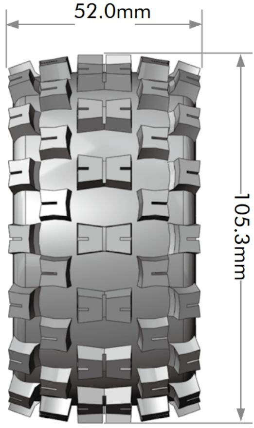 Louise Däck & Fälg ST-MCROSS 1/10 Soft (Lös 12, 14 & 17mm Hex) (2)